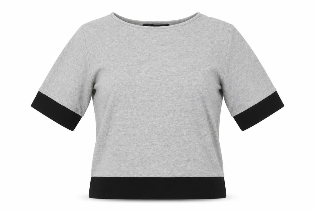 Womens UK Size S French Connection Grey Basic T-Shirt
