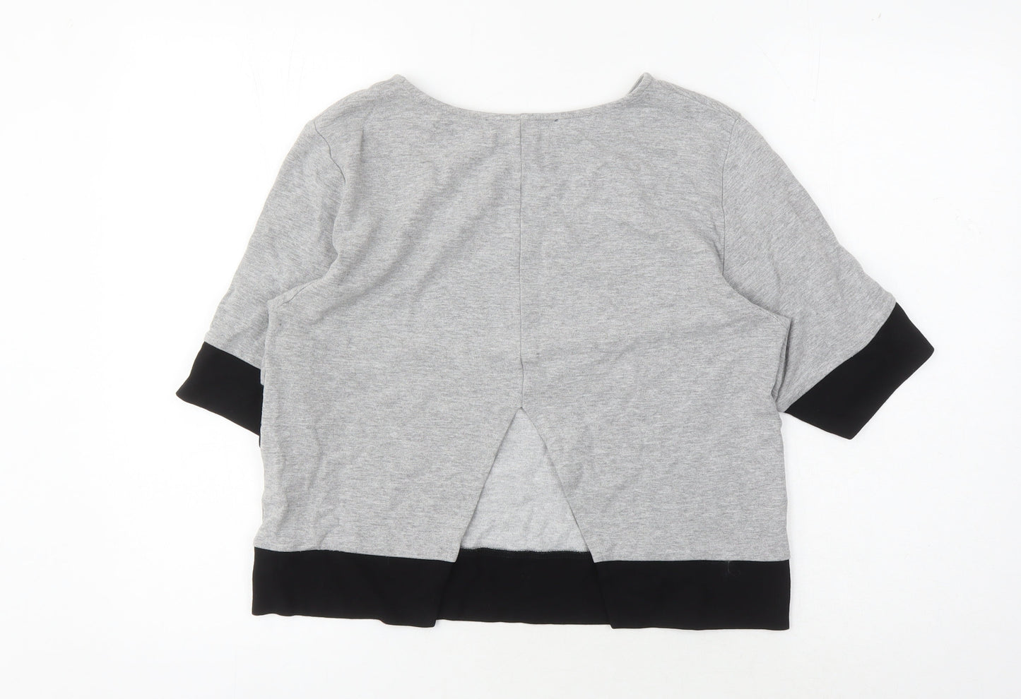 Womens UK Size S French Connection Grey Basic T-Shirt