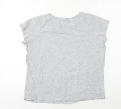 Peppa Pig Women's Grey T-Shirt Size 16 Casual Basic