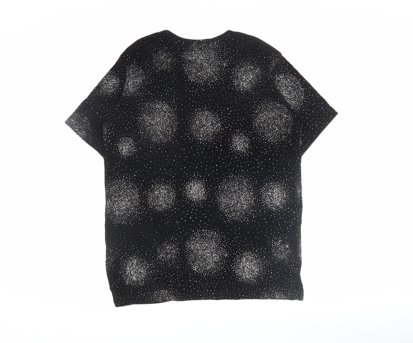 Womens UK Size M Saloos Black Basic T-Shirt
