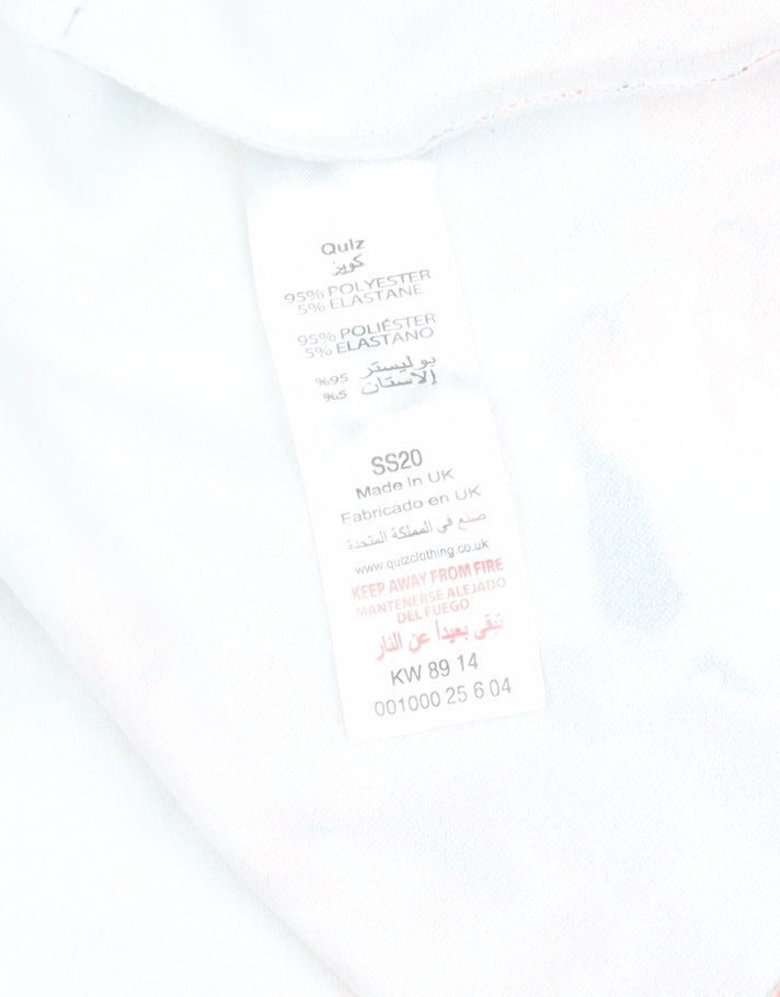 Quiz Women's Multicoloured Floral Wrap Blouse Size 12