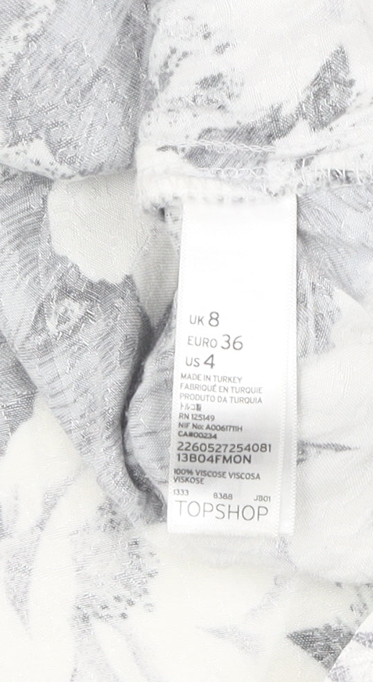 Womens UK Size 8 Topshop Multicoloured Camisole Tank