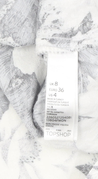 Womens UK Size 8 Topshop Multicoloured Camisole Tank