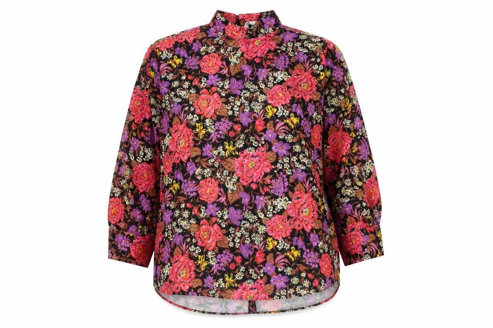 Womens UK Size 8 Zara Multicoloured Basic Blouse