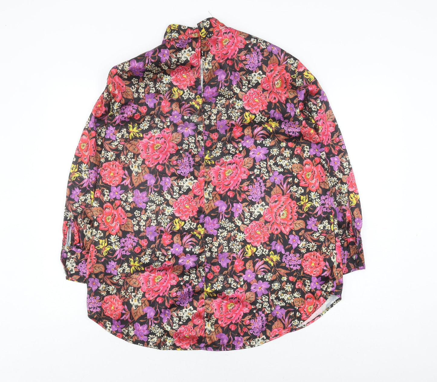 Womens UK Size 8 Zara Multicoloured Basic Blouse