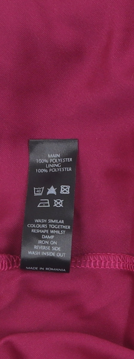 BHS Women's Pink Fit & Flare Evening Dress Size 10