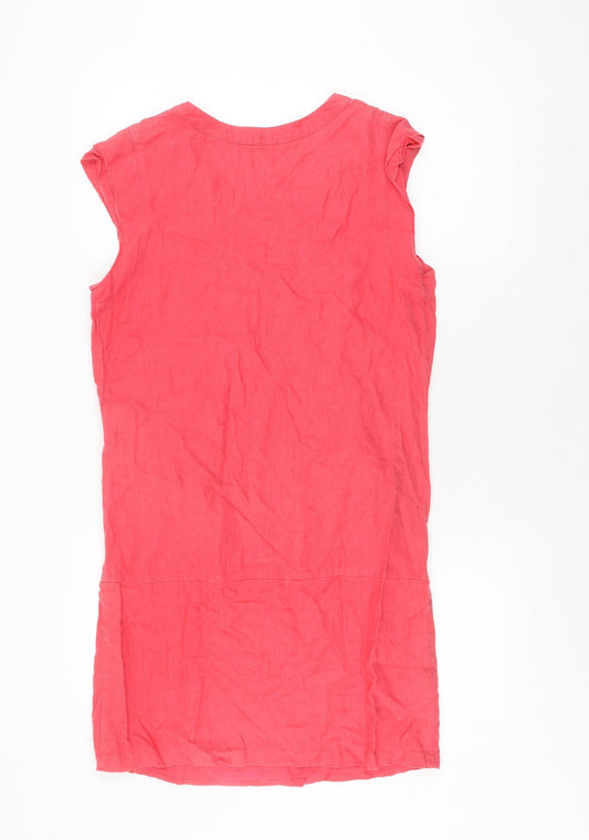 Kookai Women's Red Sleeveless Cotton Dress UK 12
