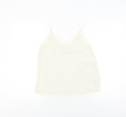 Zara Women’s Ivory Camisole Top XS with Lace