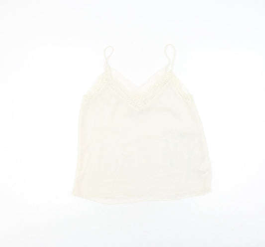 Zara Women’s Ivory Camisole Top XS with Lace