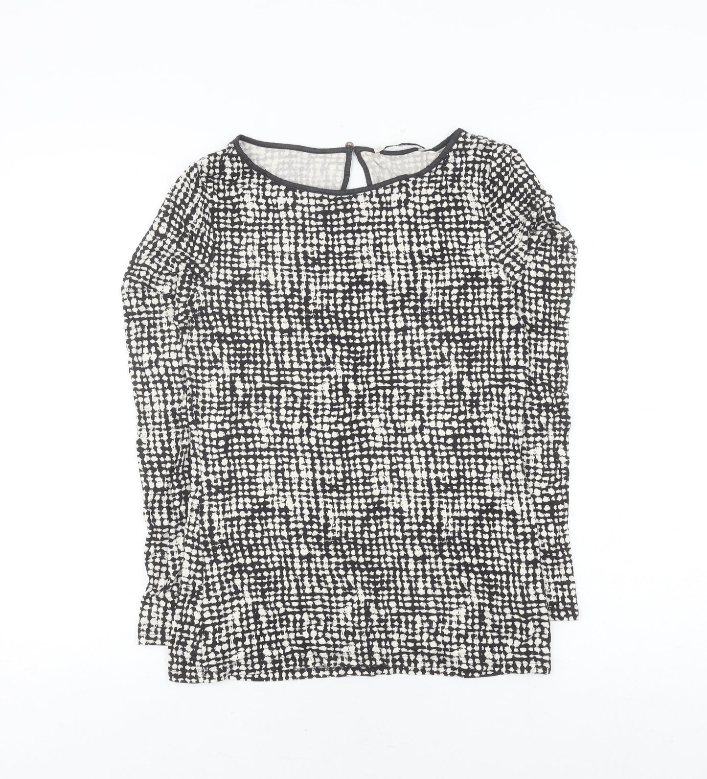 Womens UK Size S Oasis Black  Blouse