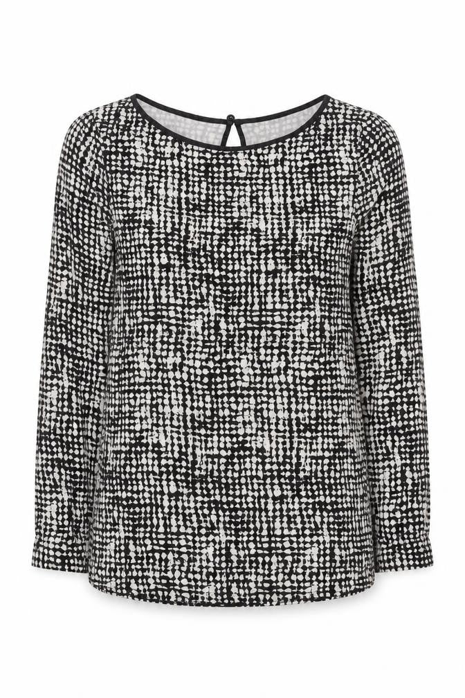 Womens UK Size S Oasis Black  Blouse
