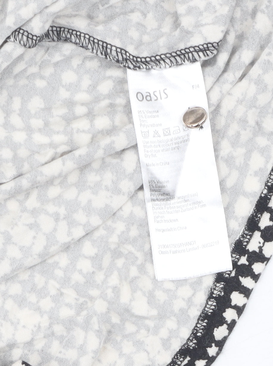 Womens UK Size S Oasis Black  Blouse