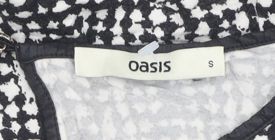 Womens UK Size S Oasis Black  Blouse