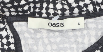 Womens UK Size S Oasis Black  Blouse