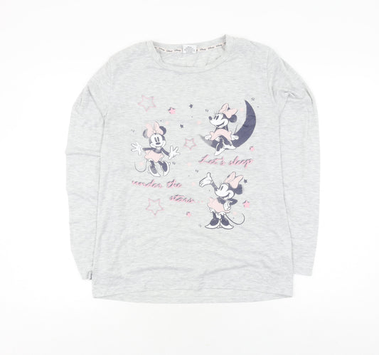 Tu Teens Grey Minnie Mouse Long Sleeve T-Shirt