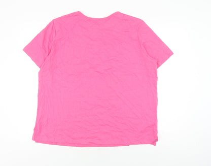Damart Women's Pink XL Cotton T-Shirt