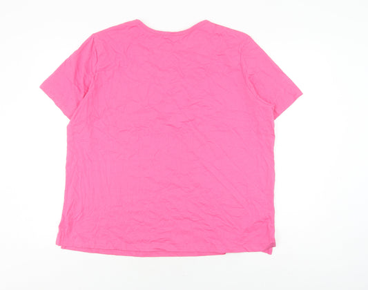 Damart Women's Pink XL Cotton T-Shirt