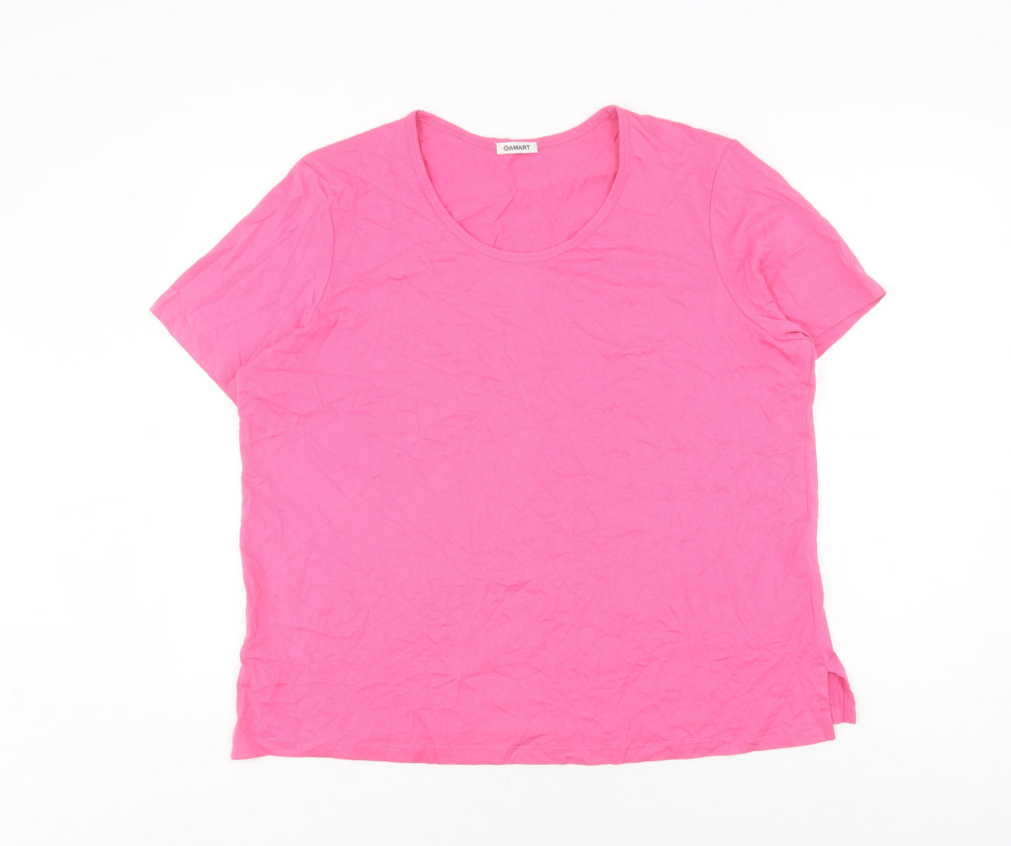 Damart Women's Pink XL Cotton T-Shirt