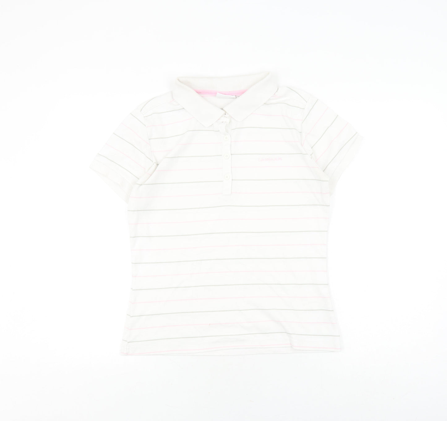 Womens UK Size 14 LA Gear White Basic Polo
