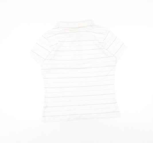 Womens UK Size 14 LA Gear White Basic Polo