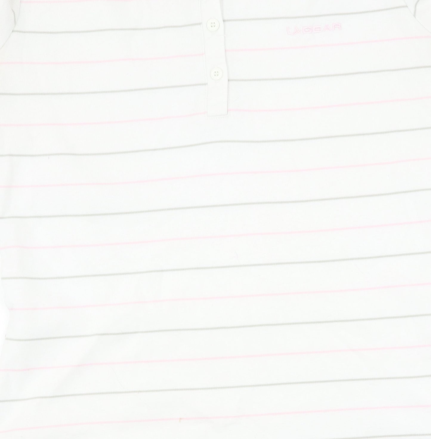 Womens UK Size 14 LA Gear White Basic Polo