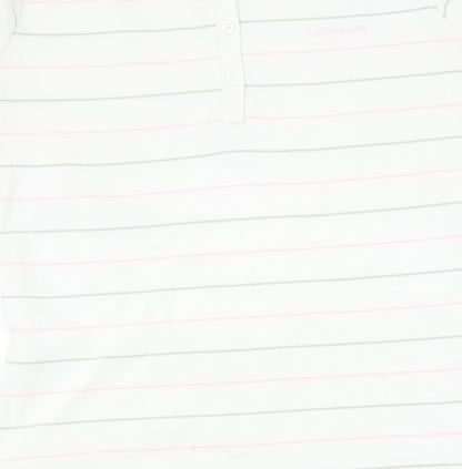 Womens UK Size 14 LA Gear White Basic Polo