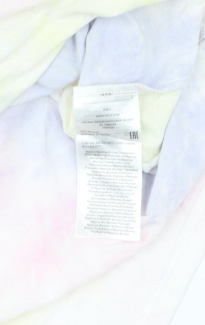 Womens UK Size M Only Multicoloured Basic T-Shirt