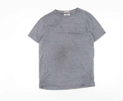 Tommy Jeans Men's Grey Regular Fit T-Shirt Small