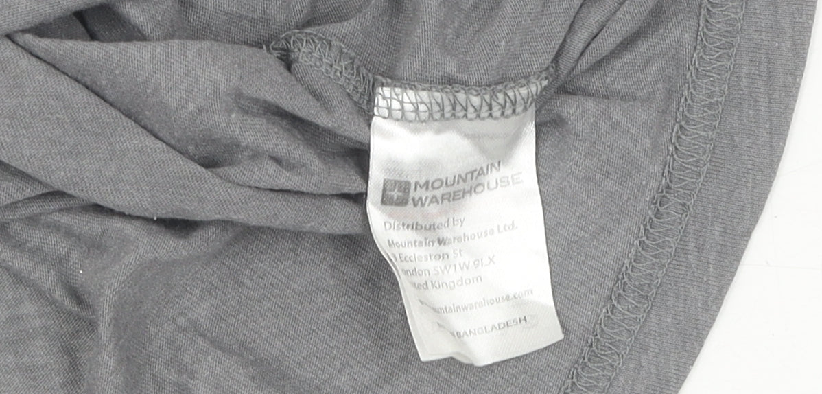 Mountain Warehouse Womens Grey Basic T-Shirt Size 10