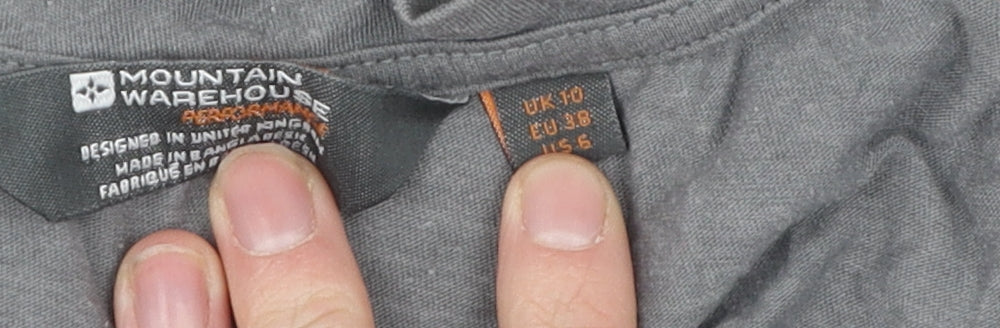 Mountain Warehouse Womens Grey Basic T-Shirt Size 10