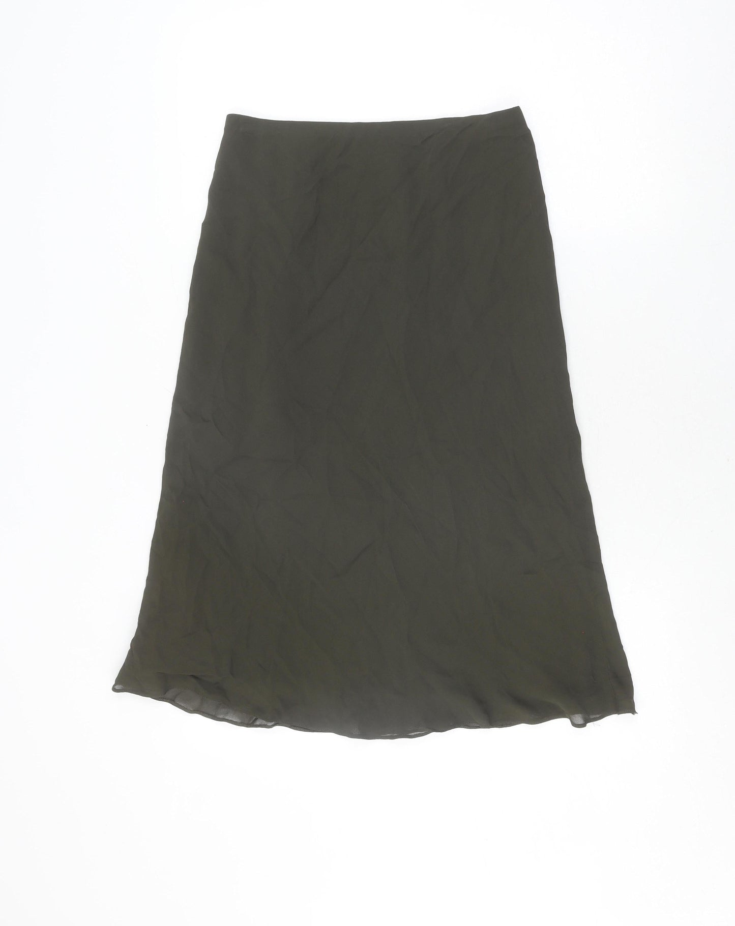Marks and Spencer Women's Green Knee Length Skirt Size 10