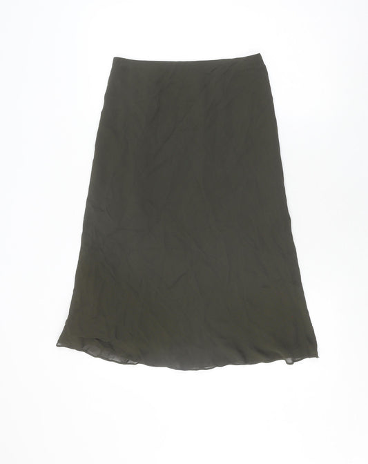 Marks and Spencer Women's Green Knee Length Skirt Size 10
