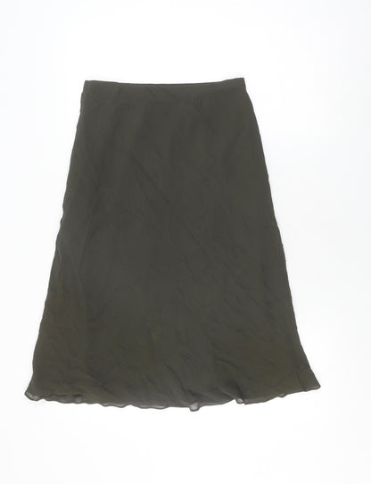 Marks and Spencer Women's Green Knee Length Skirt Size 10