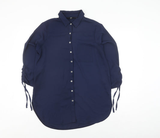 Womens UK Size 12 Dorothy Perkins Blue  Button-Up