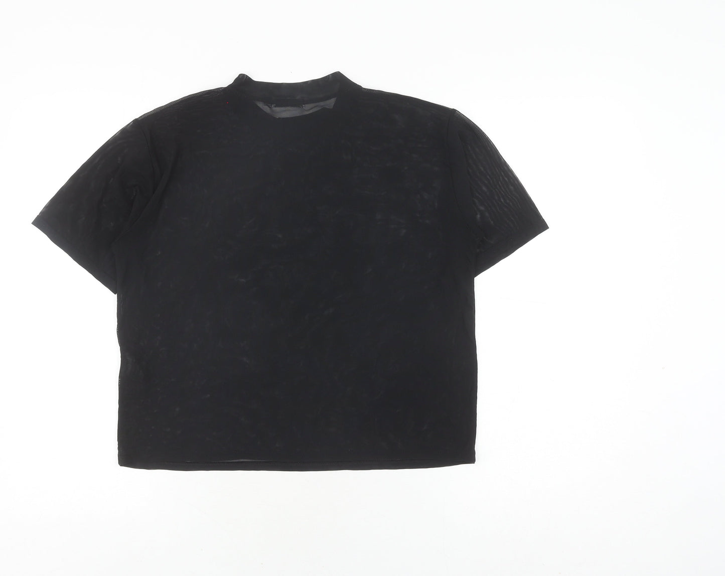 Light Before Dark Women's Black XS Basic Mesh Top