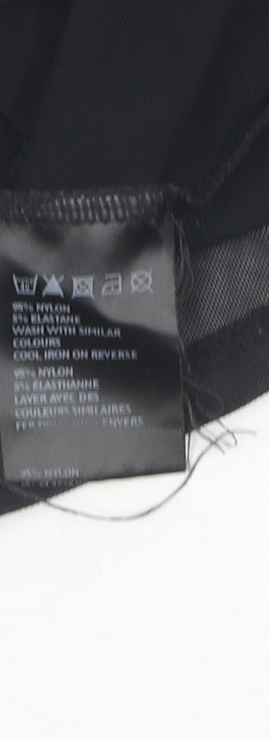 Light Before Dark Women's Black XS Basic Mesh Top