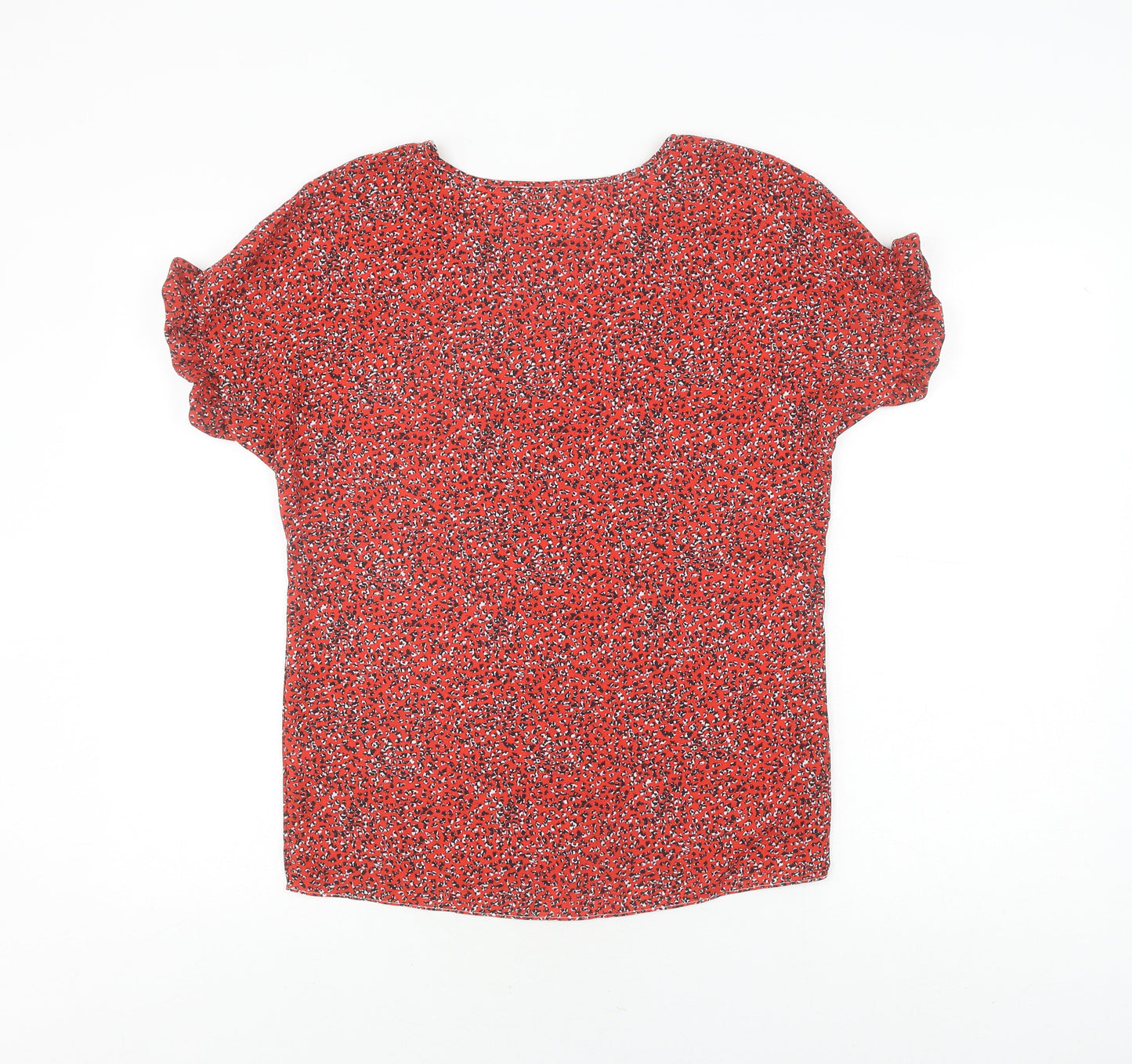 Womens UK Size 10 Dorothy Perkins Red Basic Blouse