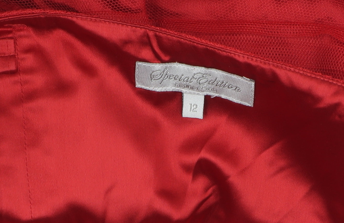 Debenhams Women's Red A-Line Strapless Dress - Size 12