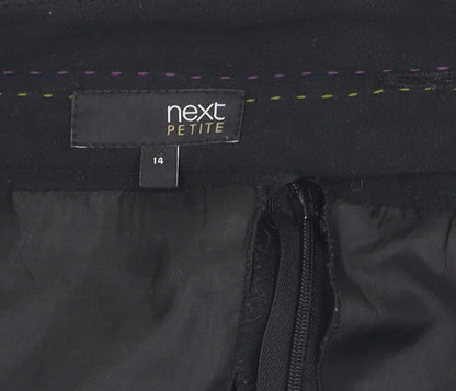 Next Women Black Petite Pencil Skirt Size 14