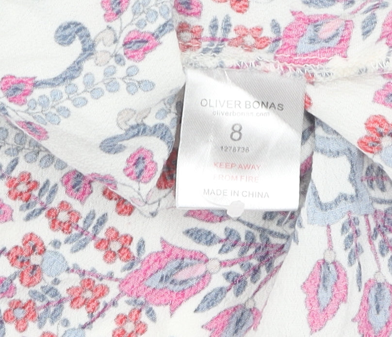 Womens UK Size 8 Oliver Bonas Multicoloured Tunic