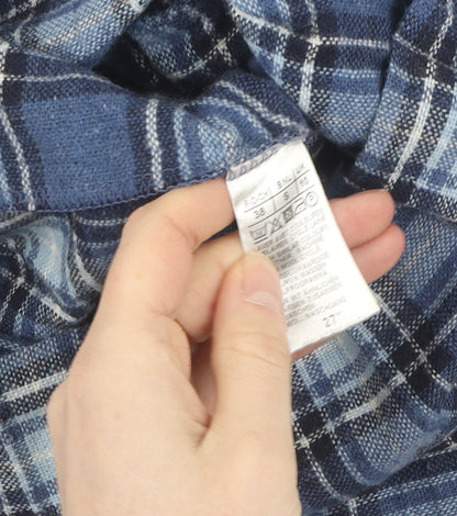 Damart Women's Blue Plaid Pleated Skirt Size 10