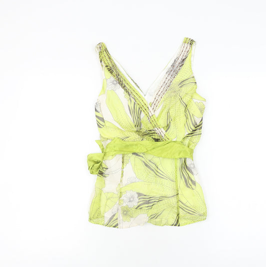 Coast Women's Multicoloured Silk Wrap Blouse Size 10