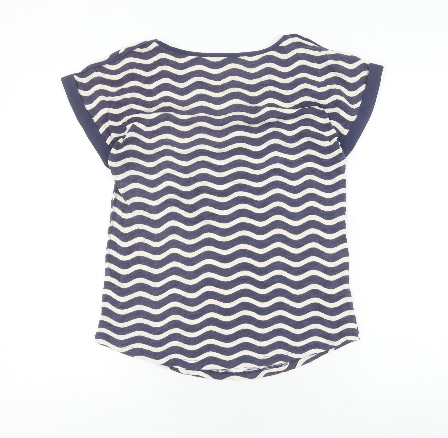 Womens UK Size S Oasis Blue  T-Shirt