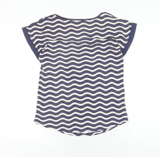 Womens UK Size S Oasis Blue  T-Shirt