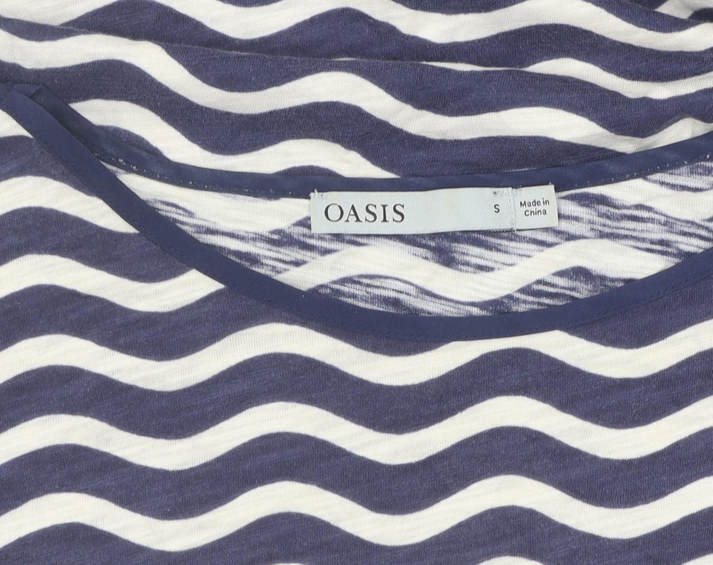 Womens UK Size S Oasis Blue  T-Shirt