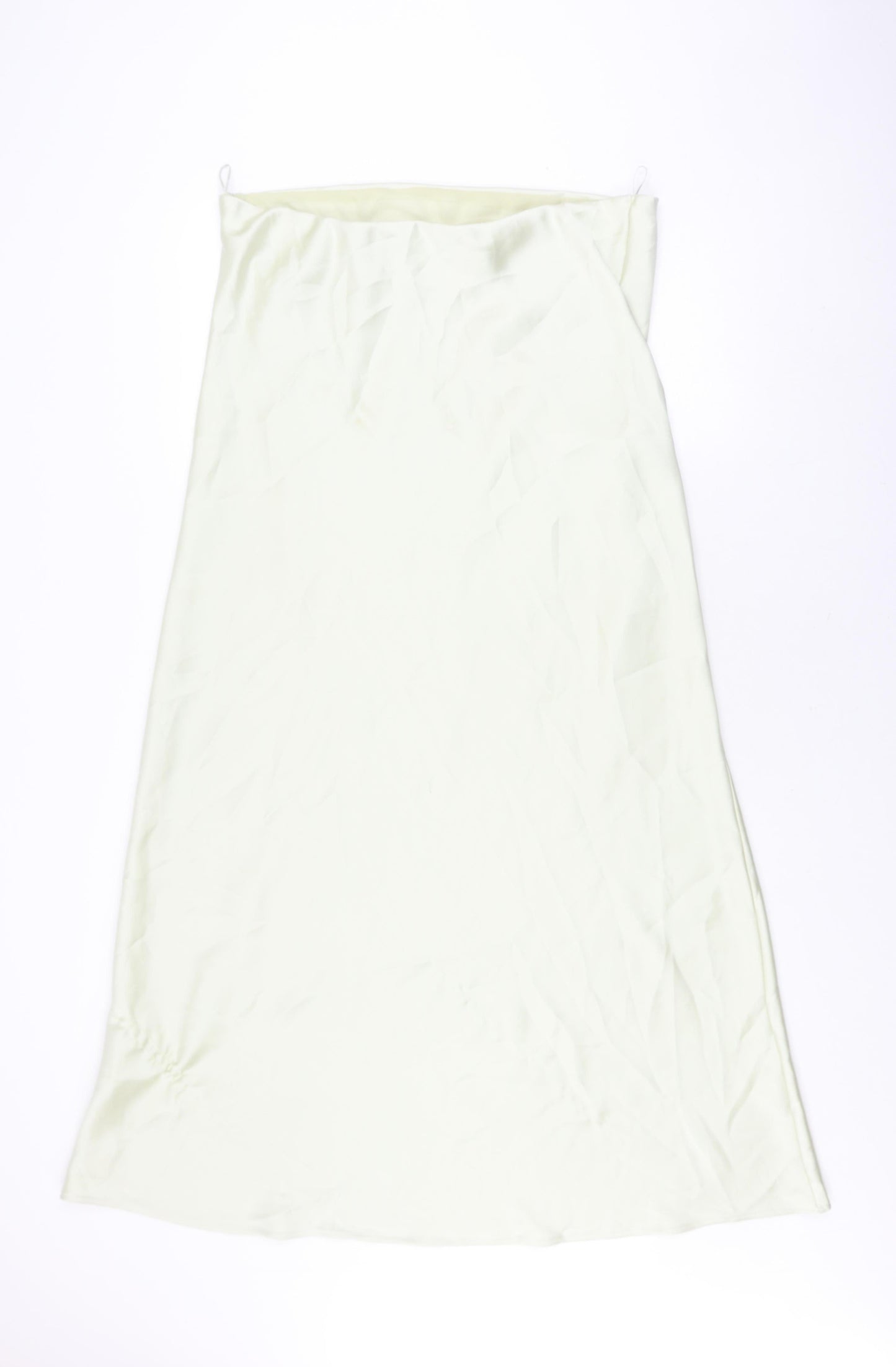 ZARA Women's Ivory Zip Skirt XXL No Pattern