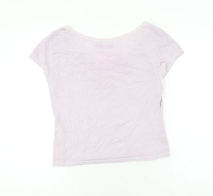 Womens UK Size 3 White Stuff Pink Basic T-Shirt
