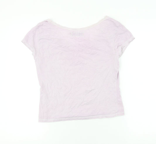 Womens UK Size 3 White Stuff Pink Basic T-Shirt