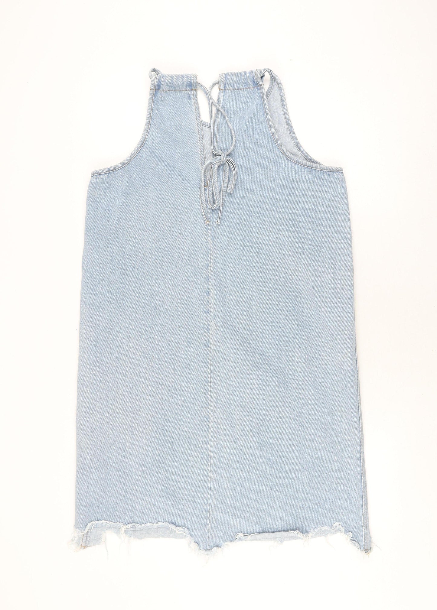 Vero Moda Women's Blue Denim Sleeveless Dress L
