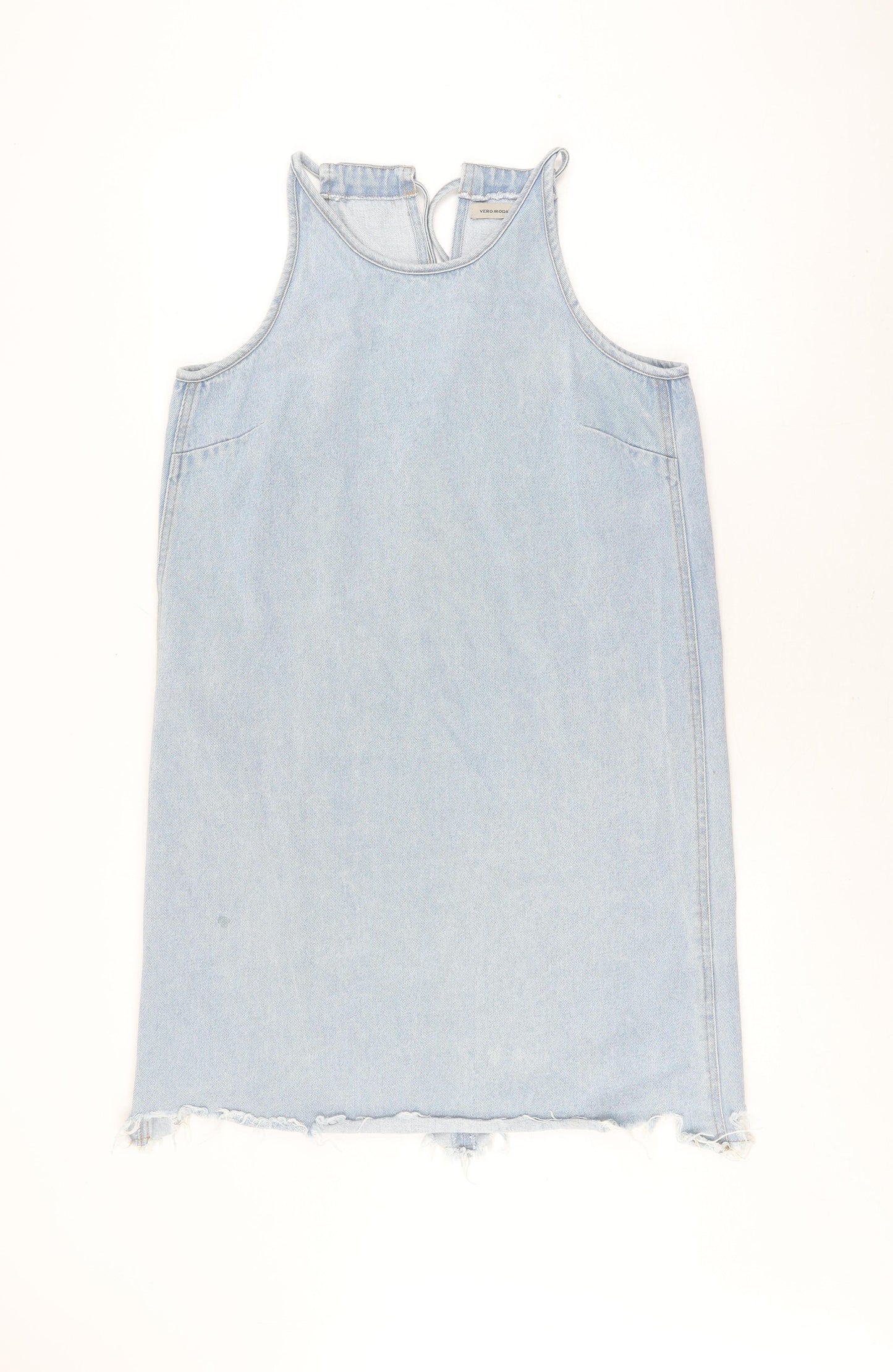 Vero Moda Women's Blue Denim Sleeveless Dress L